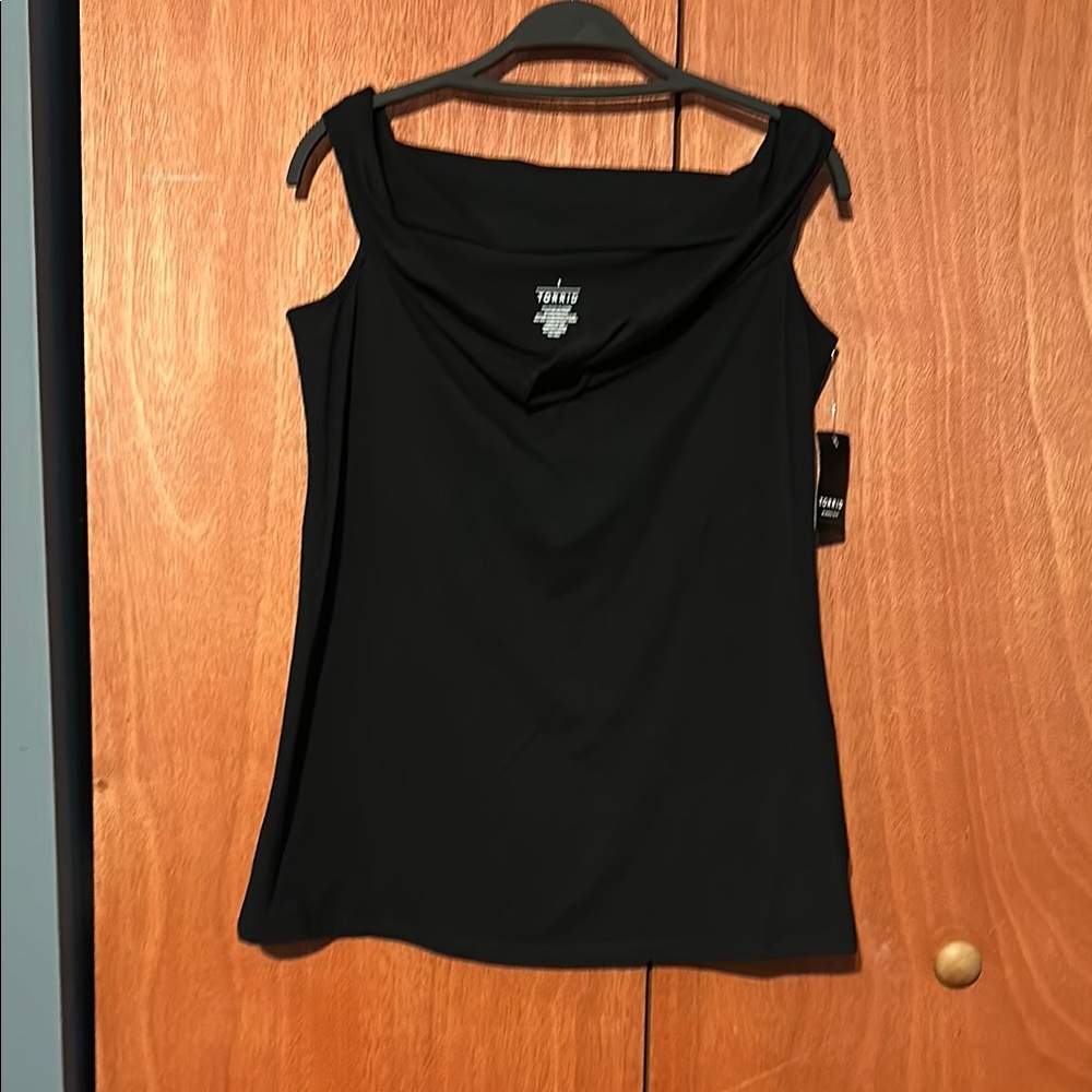 Torrid Off The Shoulder Foxy Black Keyhole Top